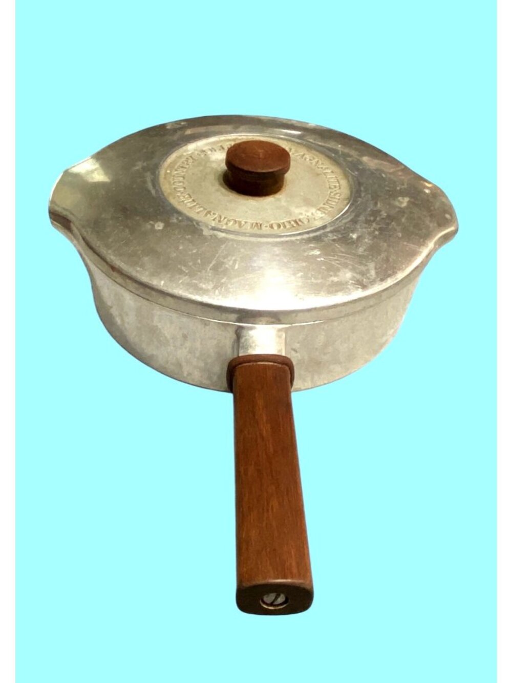 Magnalite Set of 2 Skillets Classic 10" Aluminum W Lid and 10" No Lid USA Made - Picture 3 of 16